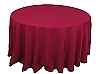 120 in. Round Polyester Tablecloth BURGUNDY