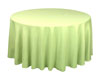 120 in. Round Polyester Tablecloth TEA GREEN